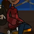 gabby sitting down